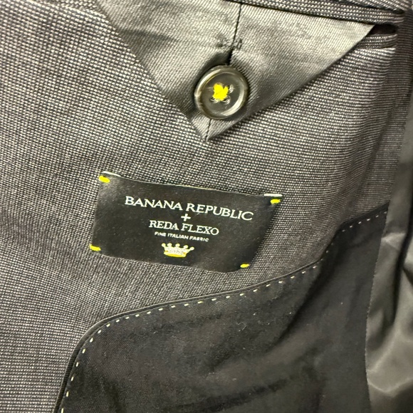 Banana Republic Nailhead Gray Suit - 44R Jacket / 36R Waist - WORN ONCE! - Picture 7 of 8